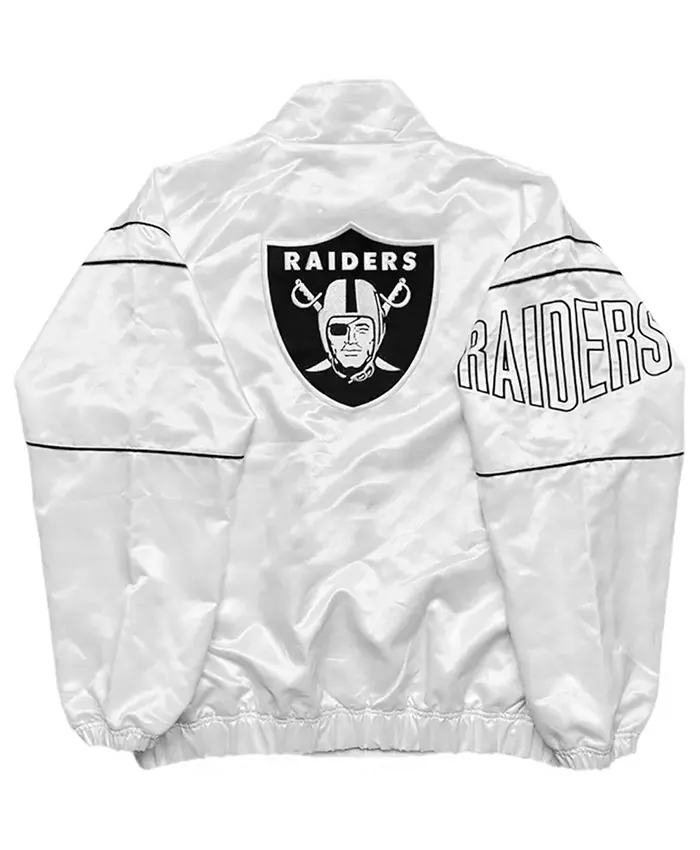 Al Davis 1994-95 White Raiders Jacket - Image 3