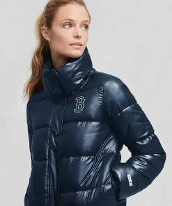 Boston Red Sox Blue Puffer Jacket