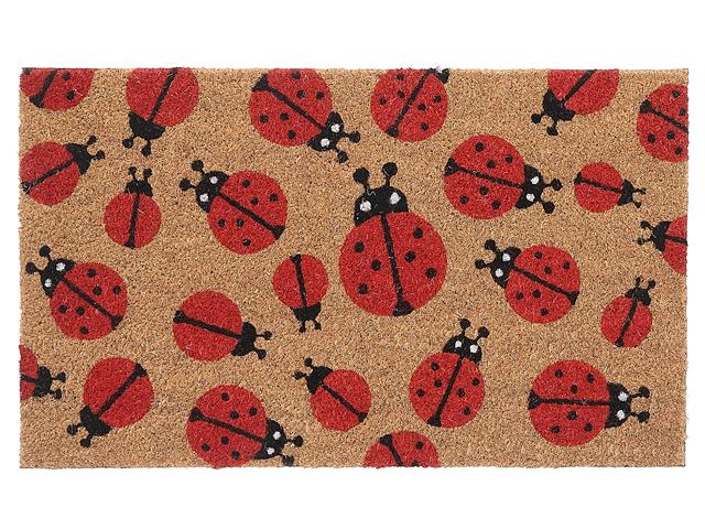 COIR DOOR MAT (CRAWLING LADYBUGS)