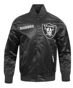 Las Vegas Raiders Souvenir Satin Varsity Jacket