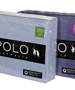 POLO 4PC QUEEN BED SHEET SET (ASSTD)