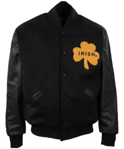 Notre Dame Rudy Black Varsity Jacket