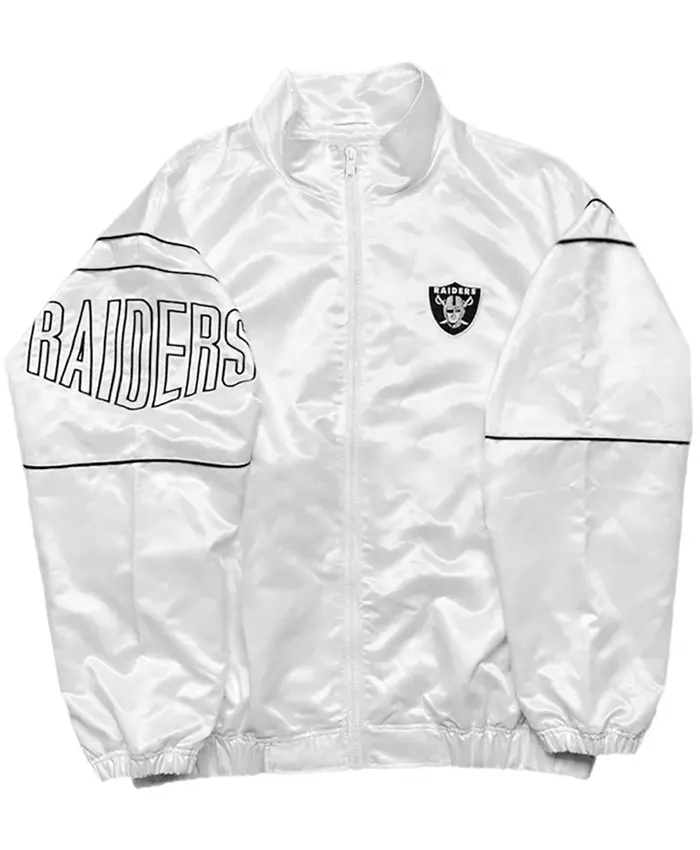 Al Davis 1994-95 White Raiders Jacket - Image 2