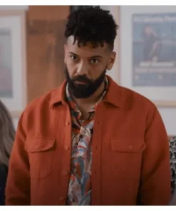 Shrill Amadi Orange Cotton Jacket