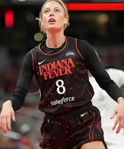 Sophie Cunningham Indiana Fever Stranger Things Black Jersey