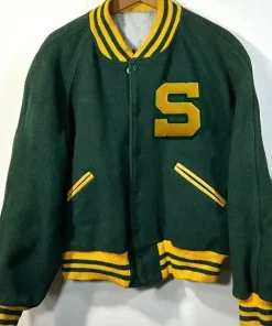 The Scholarship Green Letterman Varsity Jacket